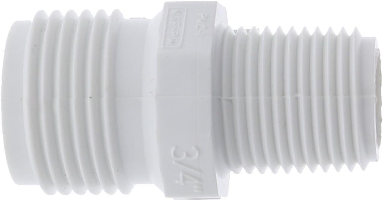 Dura Schedule 40 PVC MHT x MPT Adapter - MHT Size : 3/4" - MPT Size : 1/2" (Part 503-005)