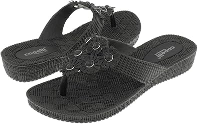 capelli flip flops black