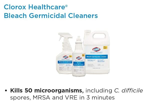 CLOROX HEALTHCARE BLEACH GERMICIDAL CLEANER SPRAY, 32 FLUID OUNCES (PACKAGE MAY VARY)