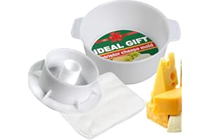 Cheese Mold for Cheese Making Cheese with Follower Piston 1.2 L - Tofu Press Mold Cheese Making Kit Machine – Cheese Set for 