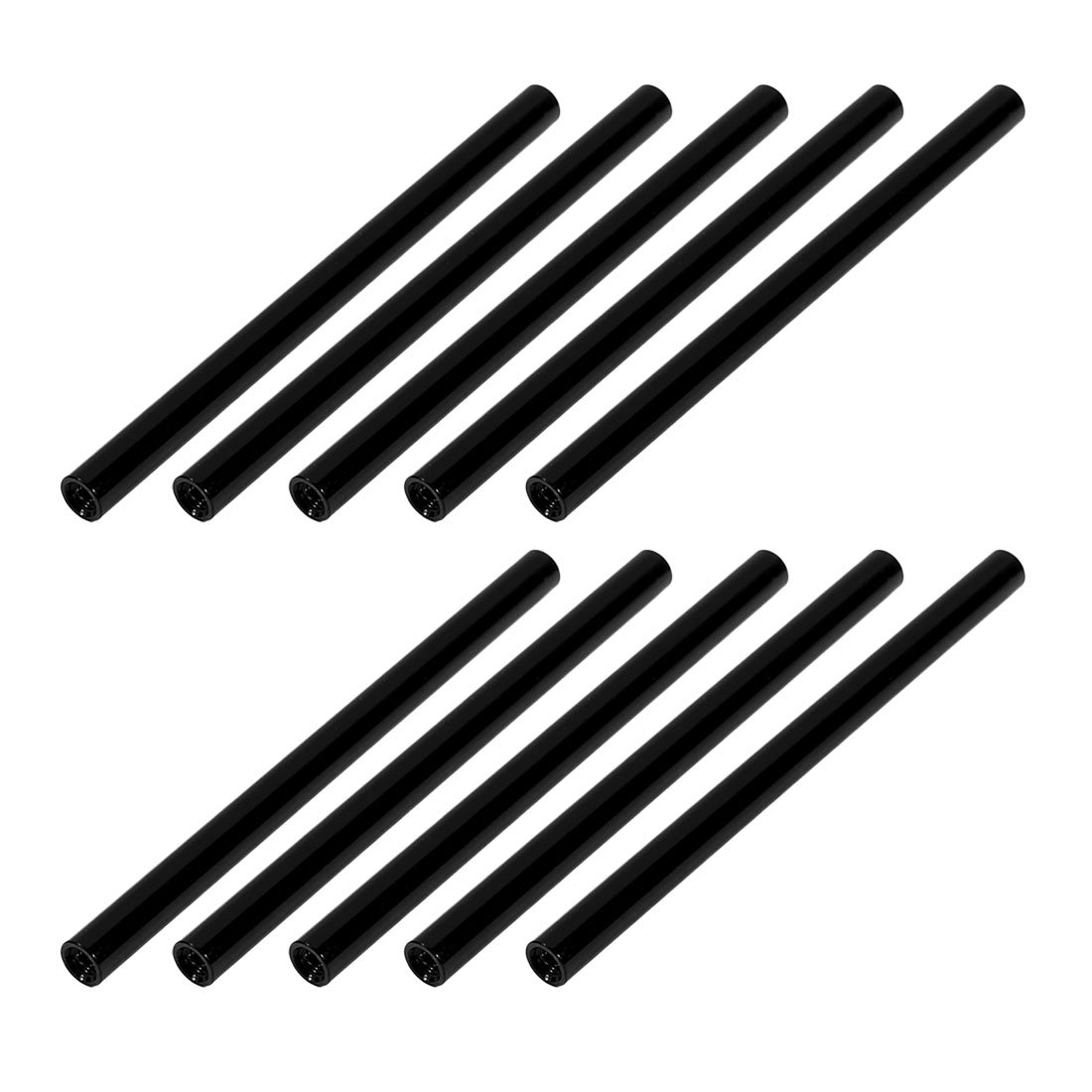 Sourcingmap 10Pcs M3 x 75mm Round Aluminum Column Alloy Standoff Spacer Stud Fastener for Quadcopter Black