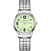 Avaner Women's Stretch Band Watches: Ladies Elastic Strap Stainless Steel Analog Quartz Wrist Watches with Luminous Hands