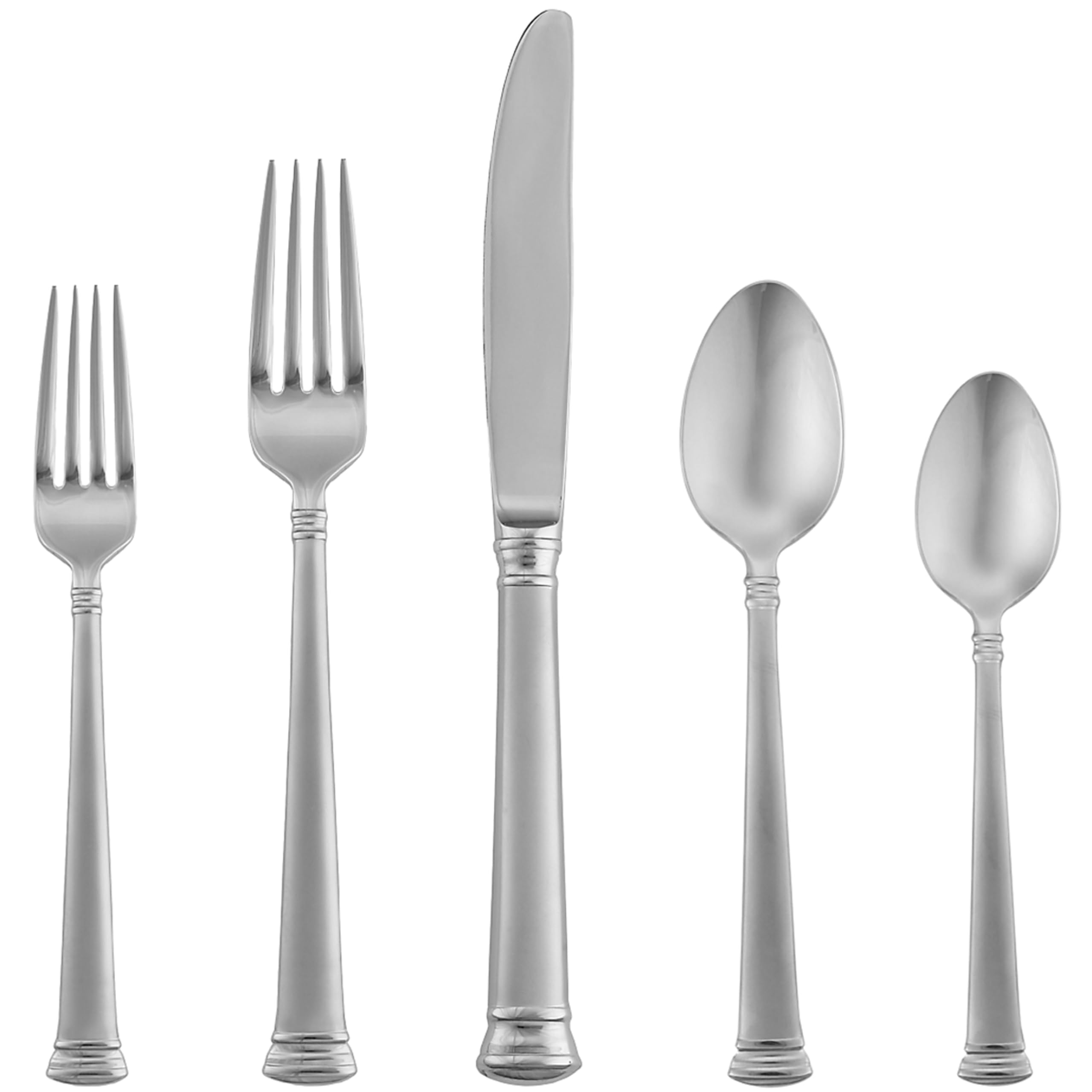Lenox 9837092 Frosted Eternal 5-Piece Place Setting, Stainless Steel