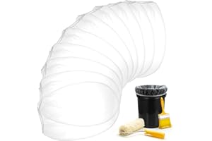 Okxiri 10 PCS Paint Strainer Bags 5 Gallon, Paint Filter Bags White Fine Mesh Strainer Bags, Elastic Top Opening Mesh Bag for Gardening, Paint