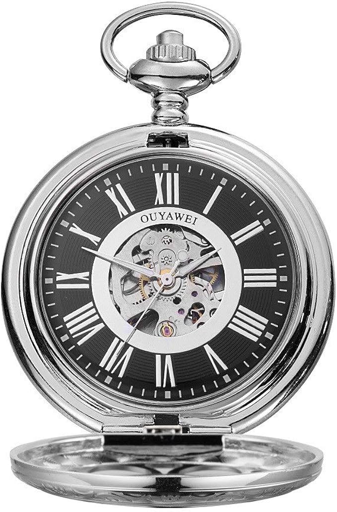 Vintage Pocket Watch Men's Watch Mechanical Waterproof Retro