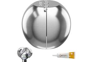 LGRAHED Tow Ball Adapter Cover - Converts 2 Inch Stainless Steel Tow Ball to 2-5/16 Inch Trailer Ball Clamshell Hitch Accesso