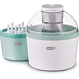 DASH Everyday Ice Cream Maker for Gelato, Sorbet, Frozen Yogurt + Popsicles, with Mixing Bowl & Popsicle Molds + Recipe Book,