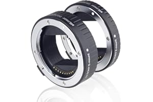 VILTROX DG-NEX Auto Focus AF Macro Extension Tube Ring Set 10mm,16mm Metal Mount Tube Compatible with Sony E Mount Mirrorless