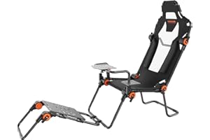VEVOR Racing Wheel Stand Foldable Fit For Logitech,Thrustmaster,Fanatec,Hori,Mad Catz, Carbon Steel Driving Simulator Cockpit