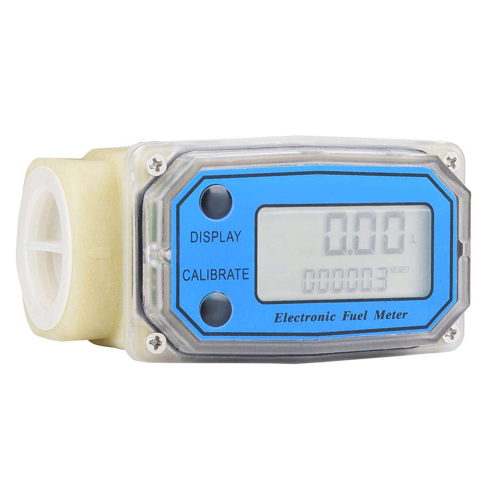 Mini Digital Turbine Flow Meter Diesel Fuel Flow Meter 15120L/min 1" NPT, Turbine Flowmeter for