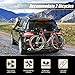 Goplus 2 Mountain Bike Rack Hitch Carrier, Upright Hitch Mounted Bike Rack Platform Hitch Rack 2