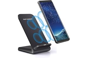 Wireless Charger(Stand), 20W Fast Wireless Charging Stand for Samsung Galaxy S24/S24+/S24 Ultra/S23/S22/S21/S20/S10/Note,for 