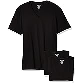 Nautica Mens Cotton V-Neck 3-Pack T-Shirts