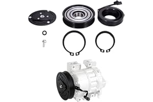 TINJO A/C Compressor Clutch Assembly Kit Plate Pulley Bearing Coil 92600JA00A Replacement for Nissan Altima & Nissan Sentra 4CYL 2.5L 2007-2012, AC Air Conditioning Compressor Clutch Coil Auto Repair Kit