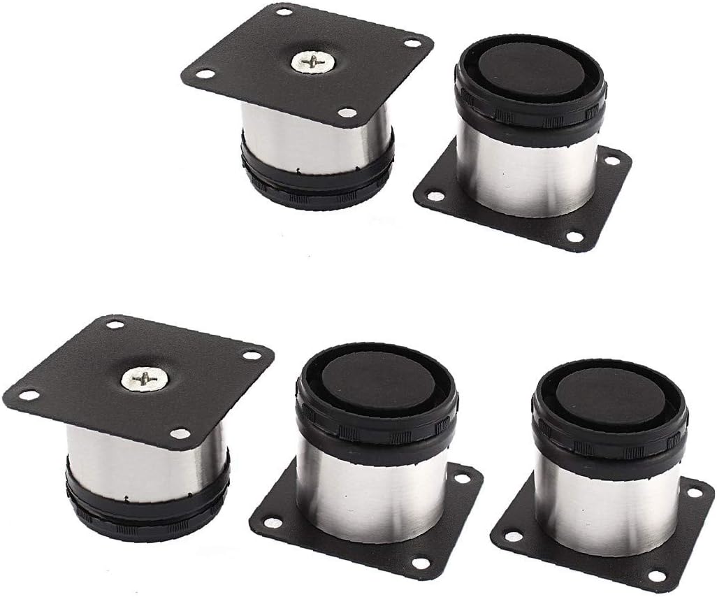 XDREE Kitchen Furniture Adjustable Plinth Leg Feet 50mm x 50mm