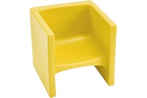Children's Factory Cube Chair, Yellow, CF910-010, Flexible Seating Classroom Furniture for Kids Playroom, Daycare or Preschool, Toddler Reading Chair
