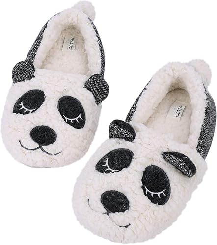 Amazon レディーススリッパ ルームシューズ 靴のまま 室内履き 外履き かかと付きスリッパ 可愛い パンダキャラクター ぬいぐるみスリッパ もこもこ あったか 静音 防滑 婦人 女性 マタニティシューズ 靴 24cm スリッパ ルームシューズ