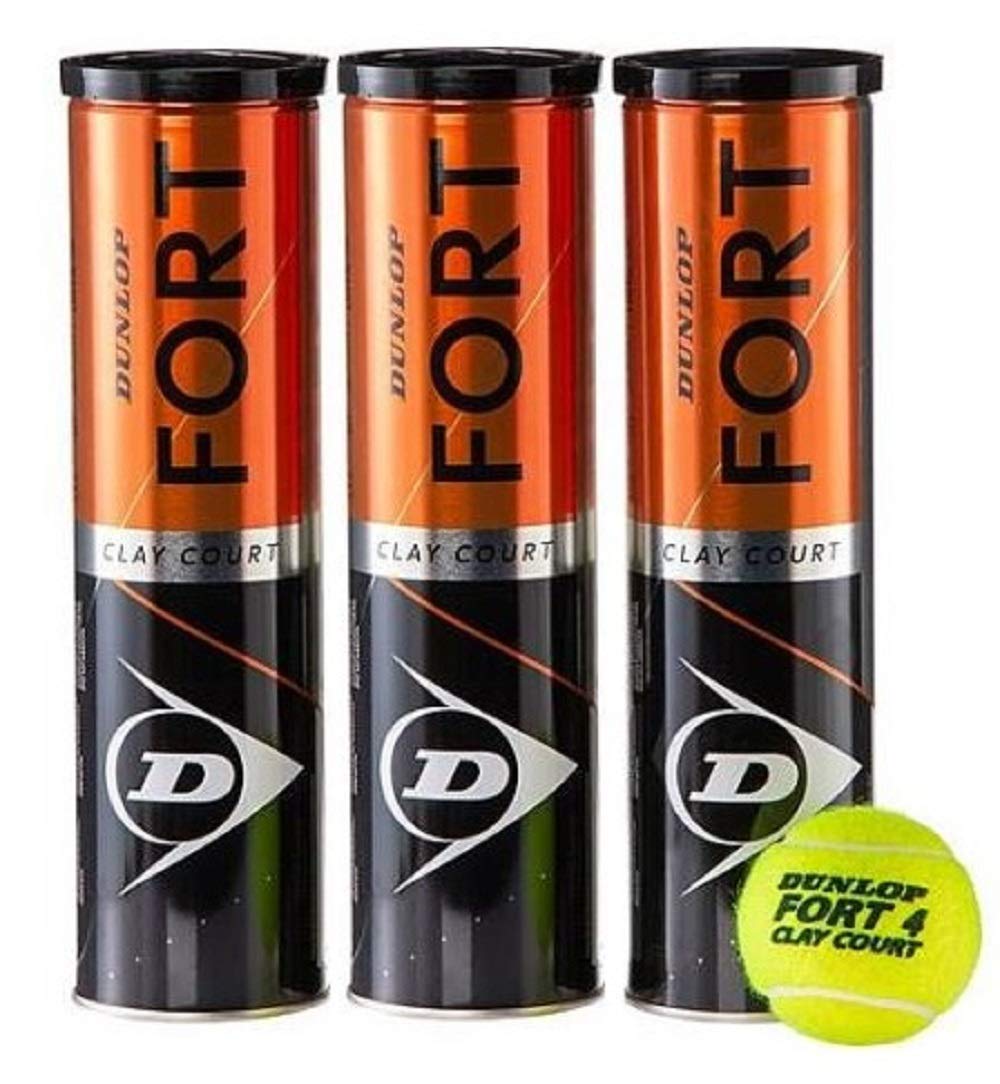 Dunlop FORT CLAY COURT Pack 12 bolas (3 tin x 4 balls)