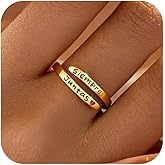 LOVECOM 925 Sterling Silver Inspirational Jewelry Rings for Women Adjustable Wrap Open Rings Heart Ring Personality Encouragement Gift to Daughter Birthday Christmas Gifts for Couple Men