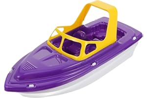 SHINEOFI Kids Bath Boat Floating Speedboat for Toddlers - Purple Sailboat Water Toy - Fun Bathtub and Pool Toys for Baby Bath