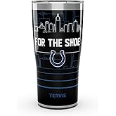 Tervis Traveler NFL Indianapolis Colts - Slogan Triple Walled Insulated Tumbler Travel Cup Keeps Drinks Cold & Hot, 20oz, Stainless Steel