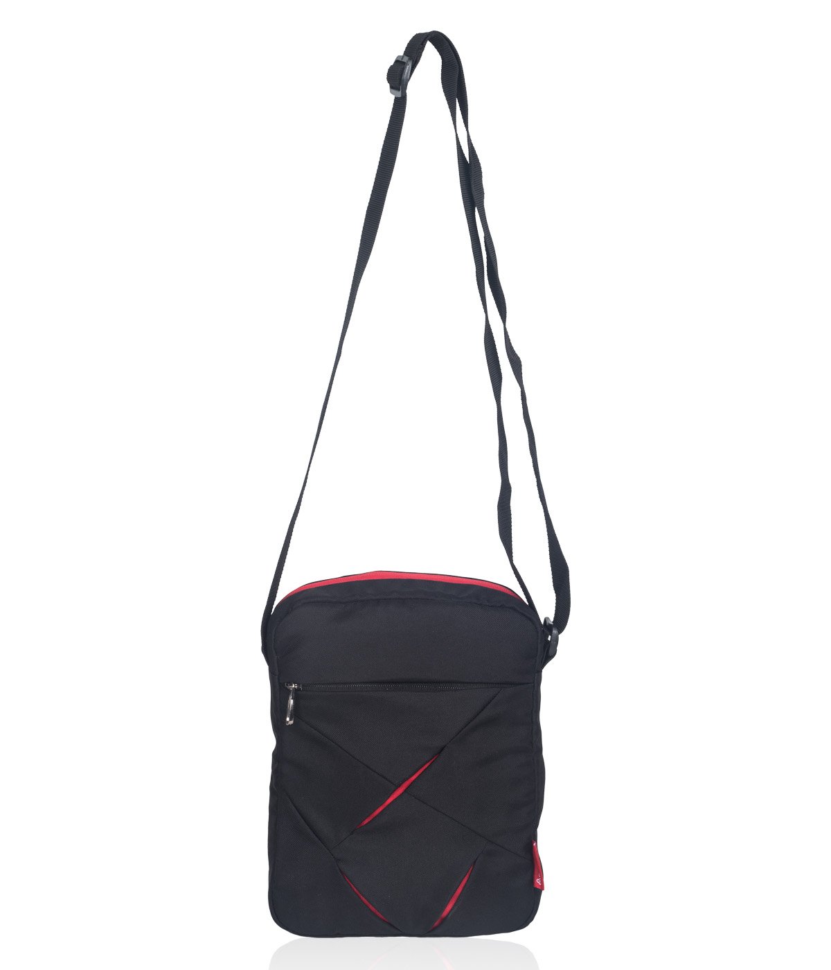 cosmus women's sling & cross-body bag (40051099007,black & red)