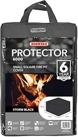 Bosmere Protector 6000 Firepit Cover 84cm Waterproof Heavy Duty Black view 3