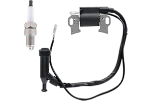 FitBest GX270 GX390 Ignition Coil with Spark Plug for Honda GX240 GX340 8HP 9HP 11HP 13HP Lawnmower Tractor Generator Engines Predator 212 Ignition Coil