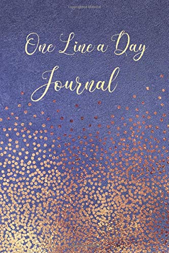 One Line A Day Journal: A Five-Year Memory Book, Diary, Notebook, 368 Lined Pages, Blue Design (Daily Journal For Women To Write In) Paperback – December 14, 2019