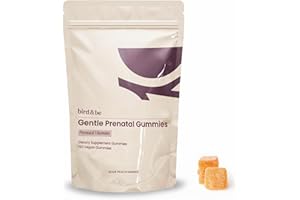 Gentle Prenatal Gummies - Prenatal Vitamins with Folic Acid, Methylated Folate, Sour Peach-Mango Flavor - 30-Day Supply (120 