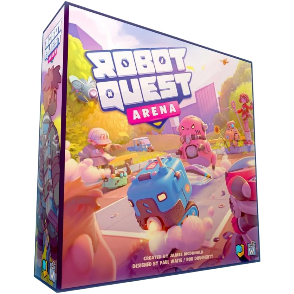 Wise Wizard Games | Robot Quest Arena | Board Game | Ages 12+ | 2-4 Players | 30-60 Minutes Playing Time