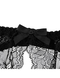 Lixfdt - Medias de cinturón para mujer, color negro