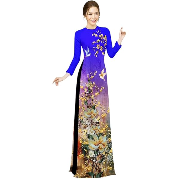 Amazon.com: Ao dai Vietnam Vietnamese Traditional Ao Dai For