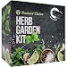 Planters' Choice Organic Herb Growing Kit + Herb Grinder - Complete Kit to Easily Grow 4 Herbs from Seed (Basil, Cilantro, Chives & Parsley) with Comprehensive Guide - Unique Gift (Herbs) primary
