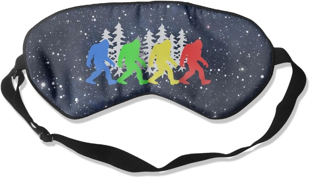 GFUN FLIOS Bigfoot Sasquatch Funny Retro Sleep Mask For A Full Night's Sleep, Comfortable And Super Soft Eye Mask With Adjustable Strap