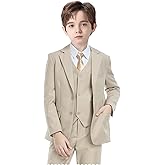 Boys' Suits Formal Tuxedo Slim Fit Boys Suit Set for Wedding Outfit Teen Boy Dress Clothes
