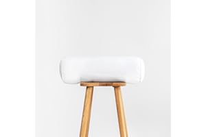 Hofdeco Premium Bolster Pillow Insert, 7"x22" ( Cover Size 6"x20") Water Resistant Synthetic Down Alternative Sham Stuffer for Patio, Bench, Garden, White