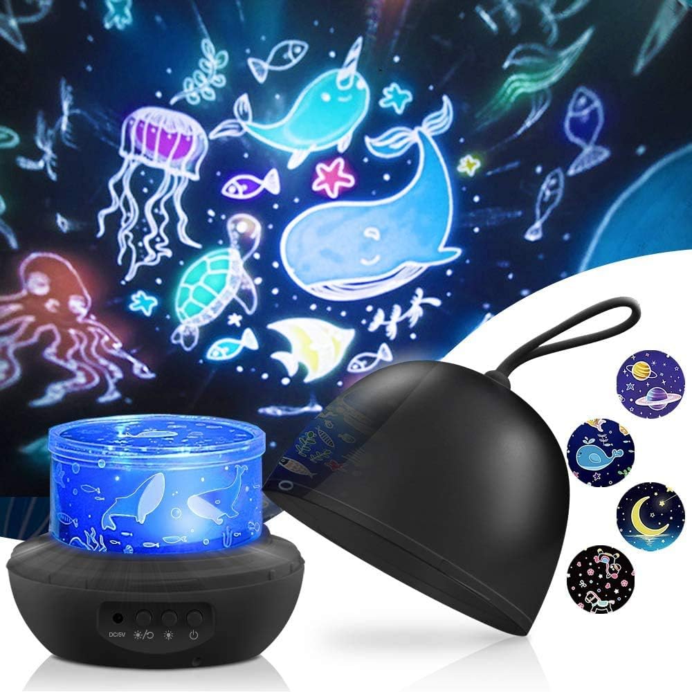Star Night Light Projector, 4 in 1 Unicorn Underwater Sky Lamp