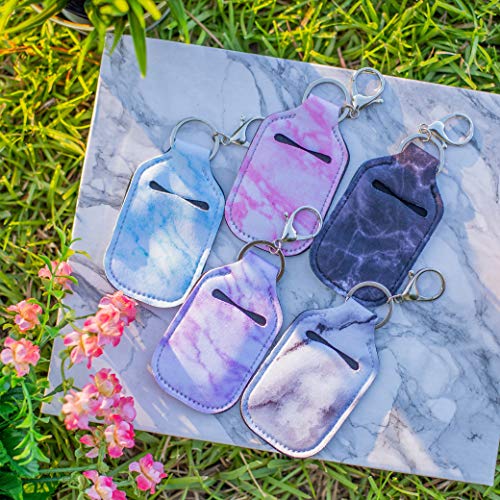 HoroM Hand Sanitizer Keychain Holder for Backpack Refillable Bottles