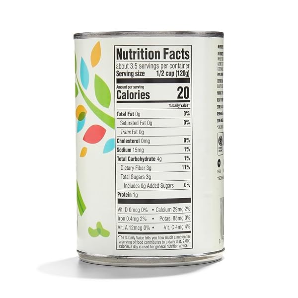 365 BY WHOLE FOODS MARKET, ORGANIC CUT GREEN BEANS, NO SALT ADDED, 14.5 OUNCE