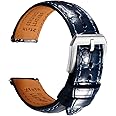 REZERO Leather Watch Bands for Men, Quick Release Watch Straps, Luxury Italian Alligator Grain Embossed Band Replacements 19mm 20mm 21mm 22mm