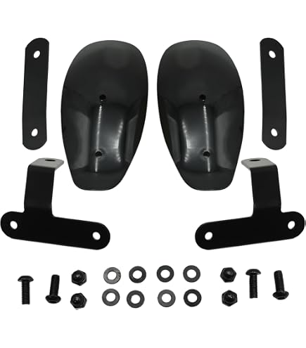 Motorbike Hand Guards RATCHROLL 1 Set Universal Hand Guard Knuckle Guard Protector For Motorcycles Handguard Cold Protection Windproof Rainproof Black,Titanium CNC Aluminum Alloy,ABS Mtb Hand Guards