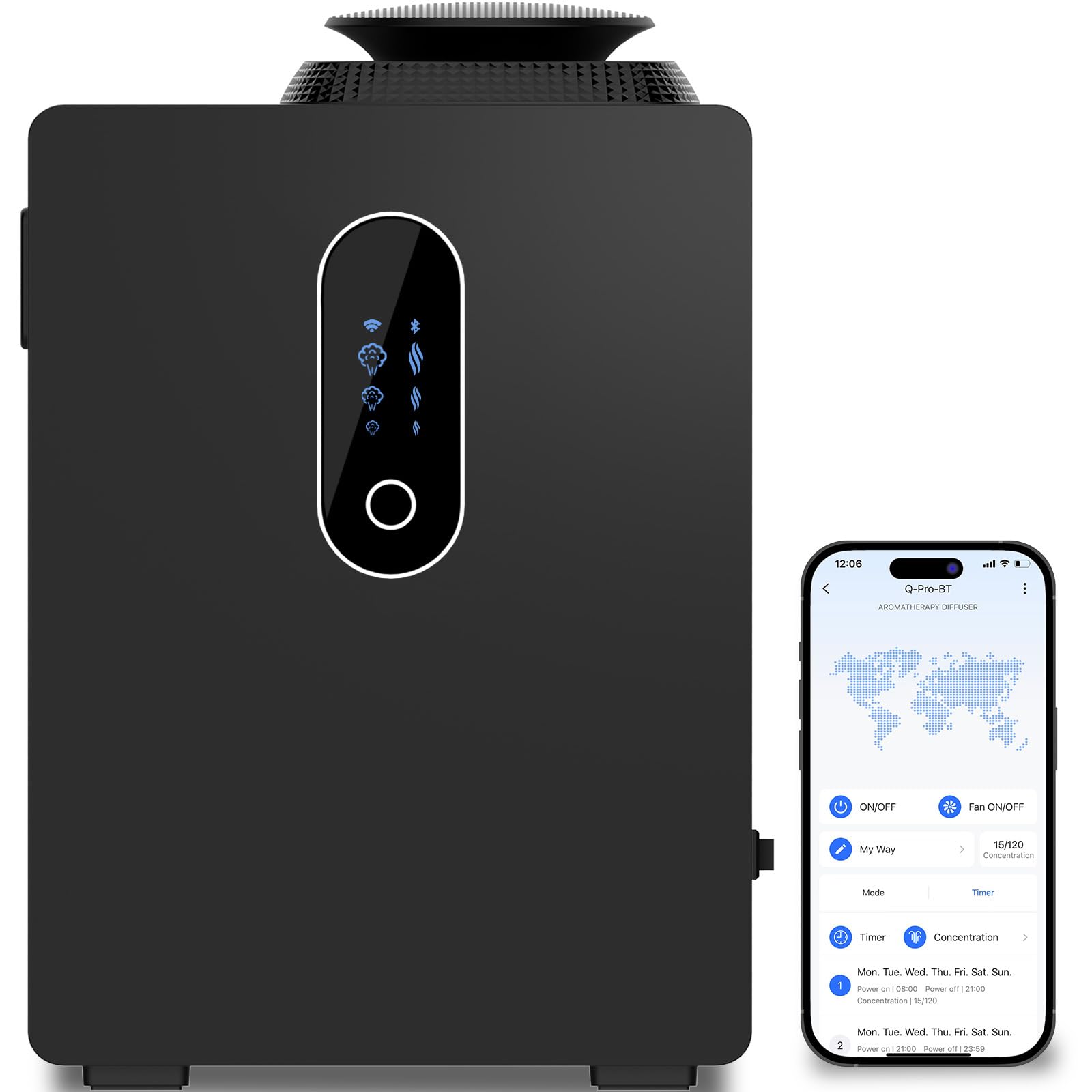 Photo 1 of 2025 Upgraded HVAC Scent Diffuser Machine, WiFi Control, Coverage 6000 Sq.Ft, Scent Air Machine for Home 1000ML, Waterless Cold Air Aromatherapy Essential Oil Hotel Scent Diffuser for Large Room