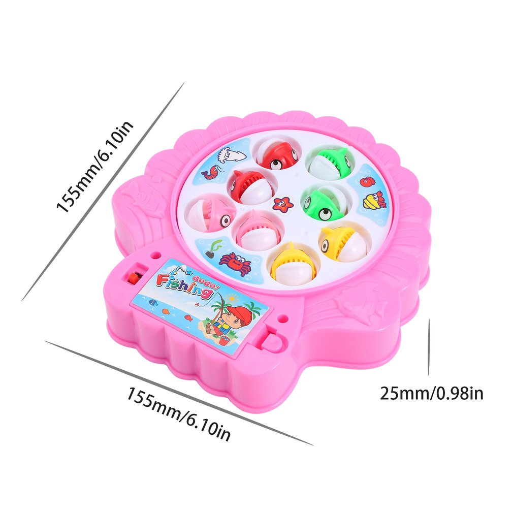 OCDAY Bunte Fische Spielzeug für Kinder, Pink