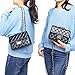 Women Quilted Crossbody Bag Girls Side Purse and Shoulder Handbags Designer Clutch with Chain Evening Bag