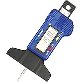 Tire Tread Depth Gauge, with Large LCD Screen of 0-1 Inch mm/inch Conversion, for Cars Trucks and SUV, Blue
