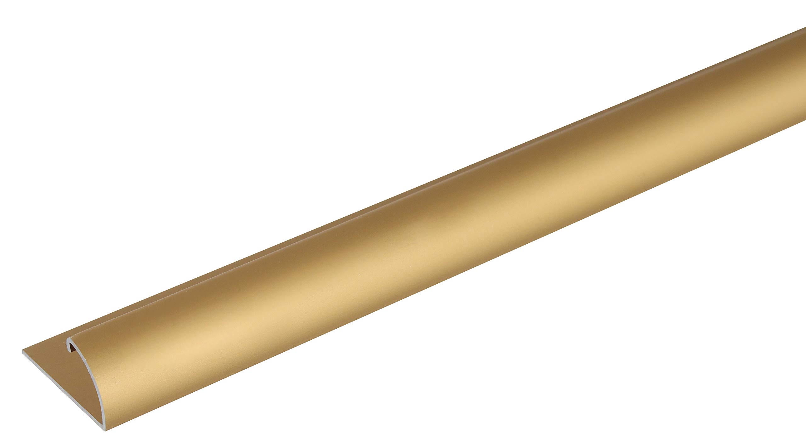 End Profile Aluminium 1000 x 24.5 x 13.5 mm goldfarbig eloxiert