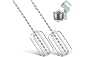 Ciieeo Hand Mixer Beaters, Stainless Steel Hand Mixer Attachments Replacement Beaters, 2 Pack