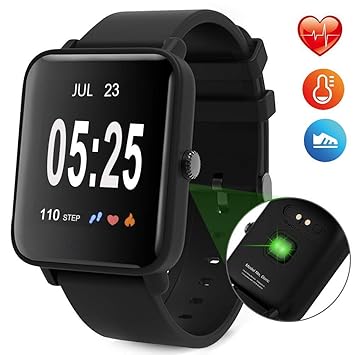 Macrourt Smartwatch Inteligente,IP68 Impermeable Reloj Deportivo ...