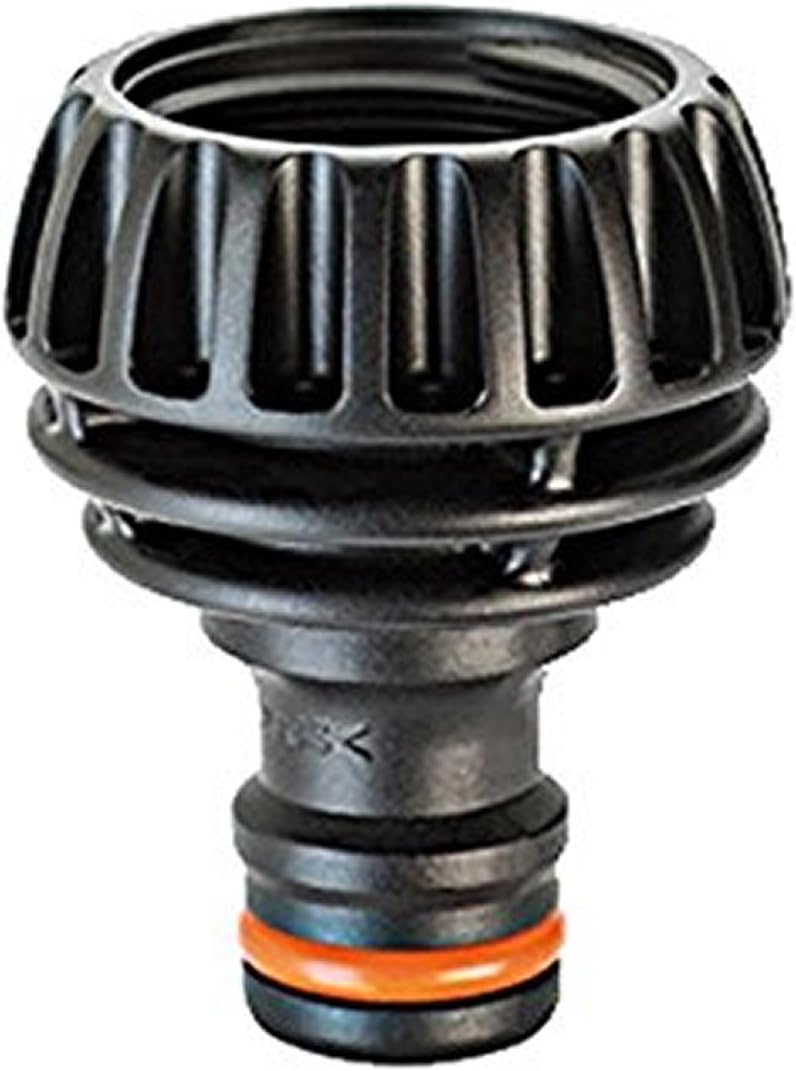 Claber 1/2 Inch And 3/4 Inch Threaded Tap Connector, Black, Klein